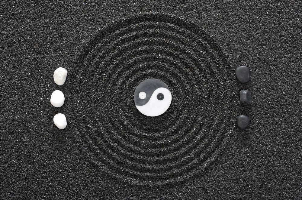 yin yang stones