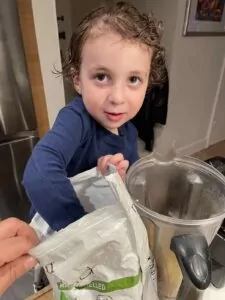 Boy Making A Smoothie