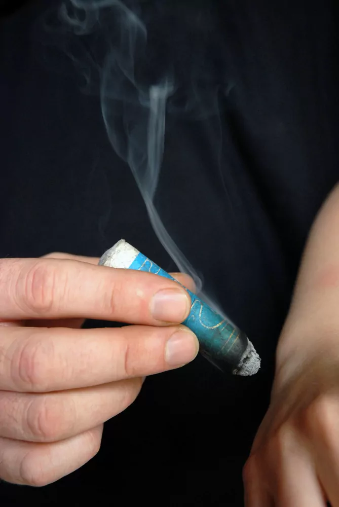 moxa stick burning